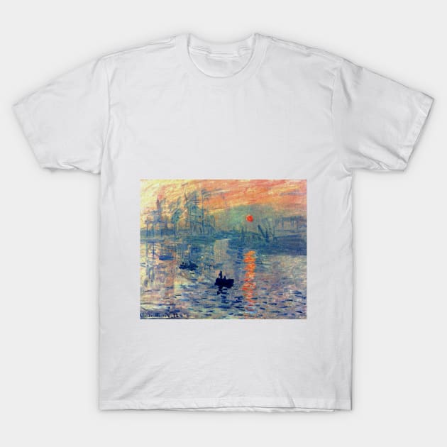 Hvilken en Rådgiver Direkte Impression, Sunrise by Claude Monet (1872) - Art - T-Shirt | TeePublic