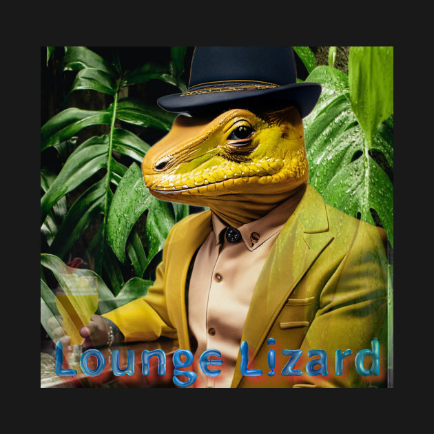 Lounge Lizard jungle by Yellow Cottage Merch