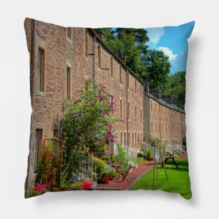 New Lanark Houses Pillow