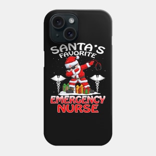 Santas Favorite Emergency Nurse Christmas T Shirt Phone Case