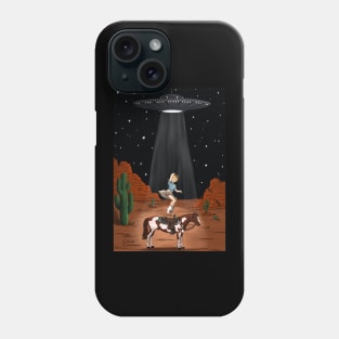 Cowgirl abduction Phone Case