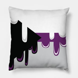 Dripping Demisexual Pride Pillow