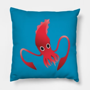 Little Red Squid Pillow