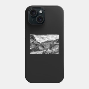 Honister Pass Slate Mine Black And White Phone Case