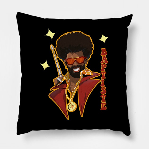 overwatch funky baptiste Pillow by ahmedelsiddig