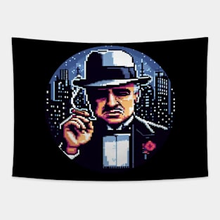 8BIT Vito Corleone Tapestry