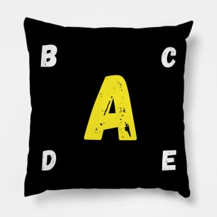 t-shirt with Letter A Pillow