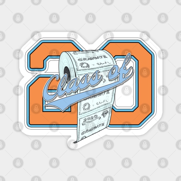 Class of 2020 Funny Toilet Paper Seniors and Graduation Magnet by reapolo