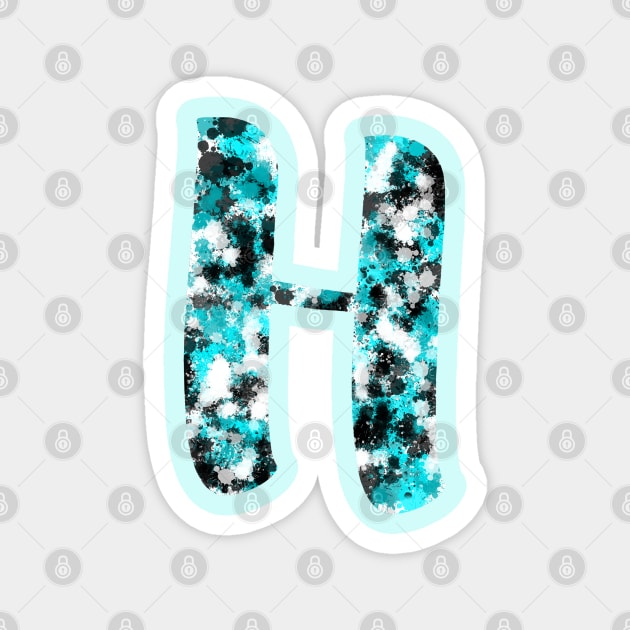 Paint Splash Letter H Magnet by Hip Scarves and Bangles