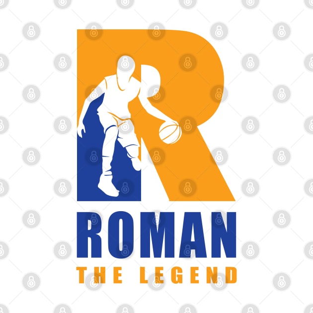 Roman Custom Player Basketball Your Name The Legend by Baseball Your Name