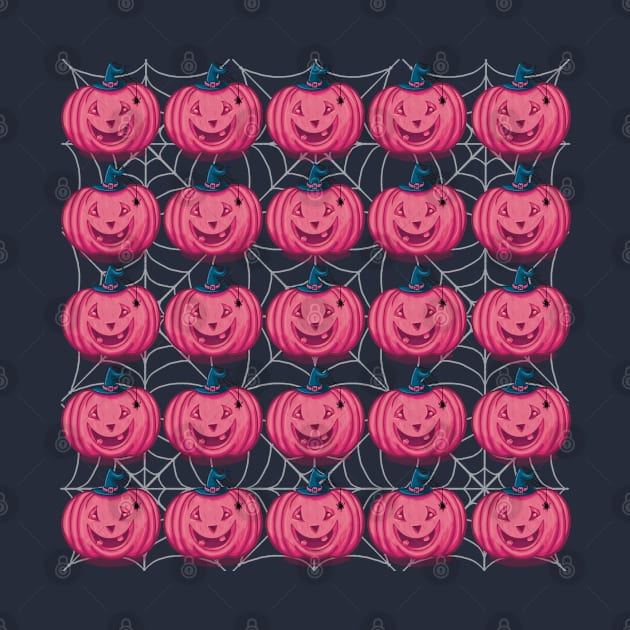 Pink pumpkin’s pattern by Xatutik-Art