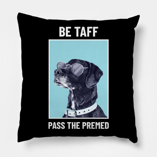 Be Taff Pass The Premed - Medical Student in Medschool Pillow by Medical Student Tees
