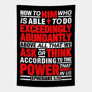 Ephesians 3:20 Abundantly Tapestry