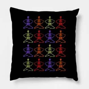 Jointed Skeleton Jamboree Pillow