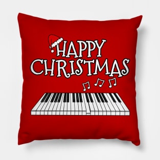 Christmas Piano Pianist Musician Santa Hat Xmas 2022 Pillow