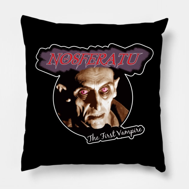 Nosferatu The First Vampire Pillow by w.d.roswell