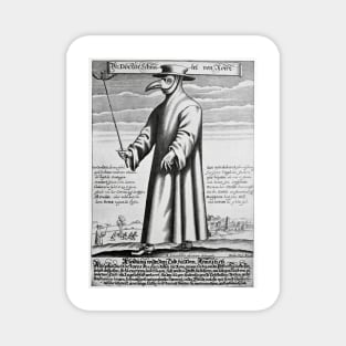 Plague doctor, 17th century artwork (C008/3907) Magnet