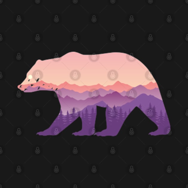 Sunset Bear by Plan B