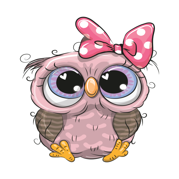 Owl Cute Kawaii Cartoon - Owl Cute Kawaii Cartoon - T-Shirt | TeePublic