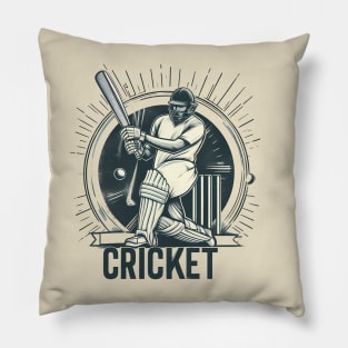 Cricket Player Pillow