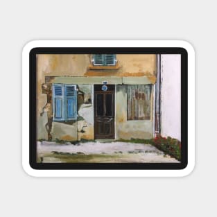 France, the Door and the Abandoned House Magnet