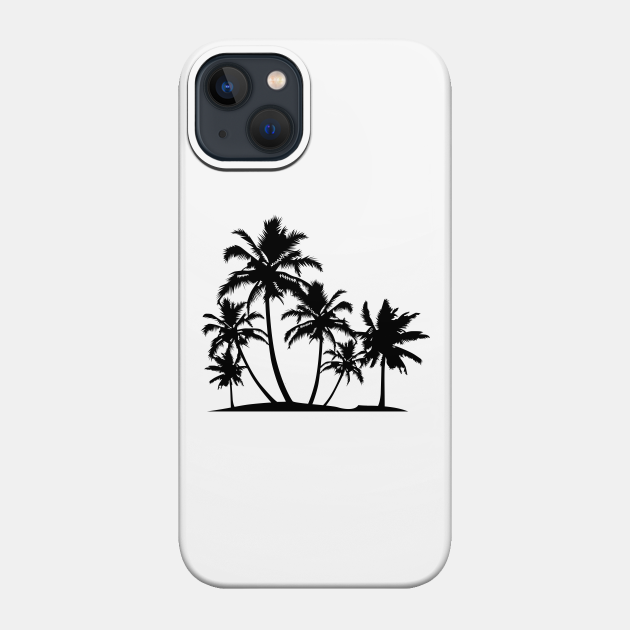 Palm Trees Beach - Beach - Phone Case