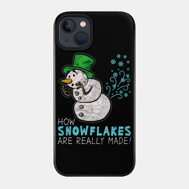 CHRISTMAS - How Snowflakes Are Really Made? - Christmas Day - Phone Case