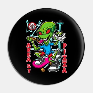 Area 51 Pizza Pin