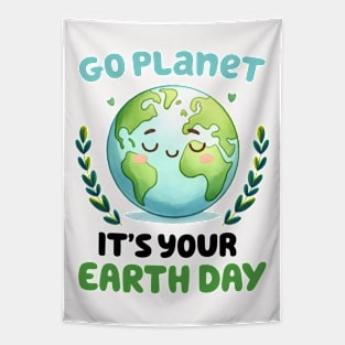 Go Planet It's Your Earth Day Tapestry