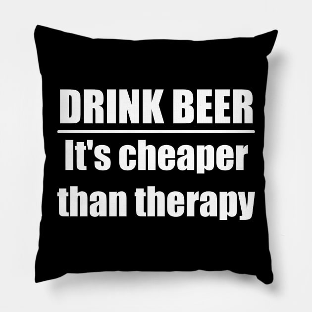 Drink Beer Pillow by TTLOVE