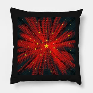 Psychedelic Dreams vibrant Stars Pattern Pillow