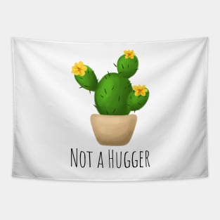 Funny Not A Hugger Cactus Tapestry