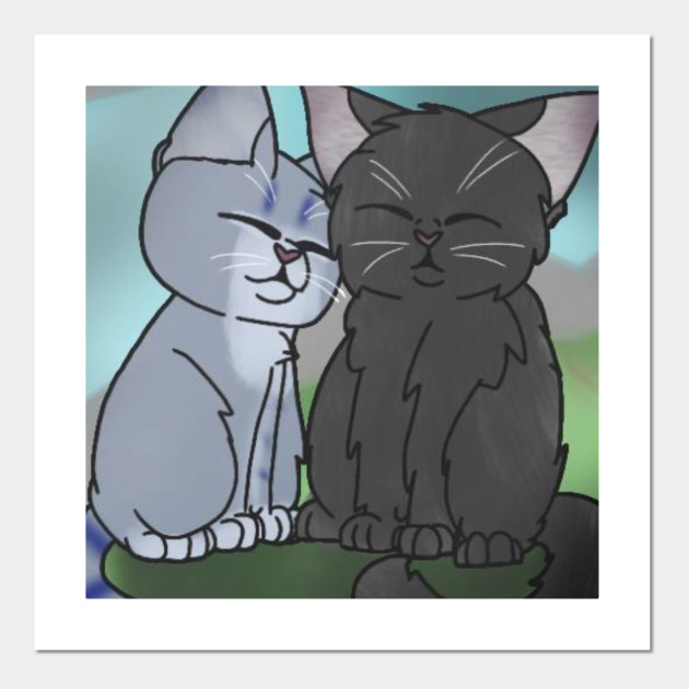 Graystripe And Silverstream Warrior Cats Cartel E Impresion Artistica Teepublic Mx