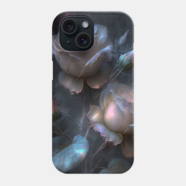 Iridescent pastel roses1 Phone Case by redwitchart