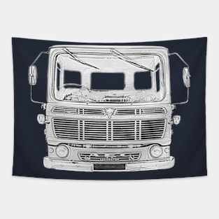 AEC Mandator classic 1970s British lorry monochrome Tapestry