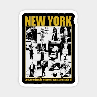 new yorker grunge Magnet