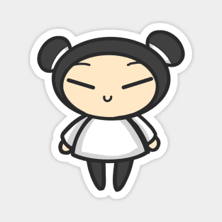 White Pucca Magnet
