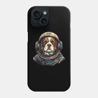 Dog in a spacesuit Phone Case