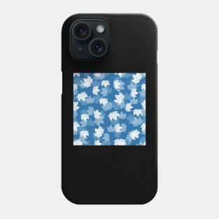 Leaf maple on deep water ice cold Phone Case