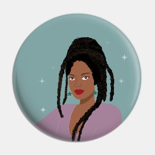 Portrait  of young woman Pin