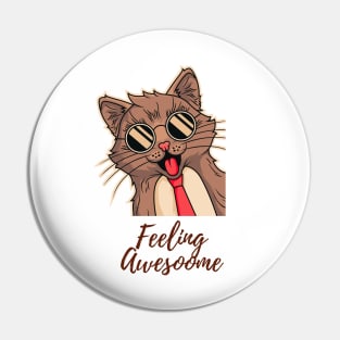 Awesome funny cute cat Pin