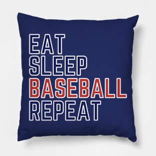 Eat Sleep Baseball Repeat Pillow