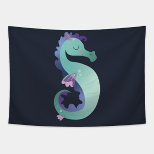 Animal Alphabet S - Seahorse Tapestry