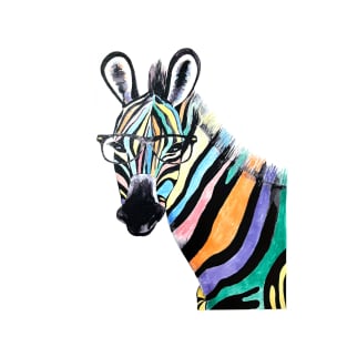 Colorful zebra T-Shirt