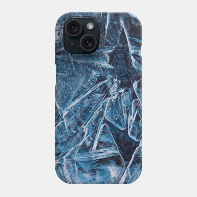 Ice Crystals Winter Phone Case by Haministic Harmony