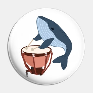 Timpani Whale Pin