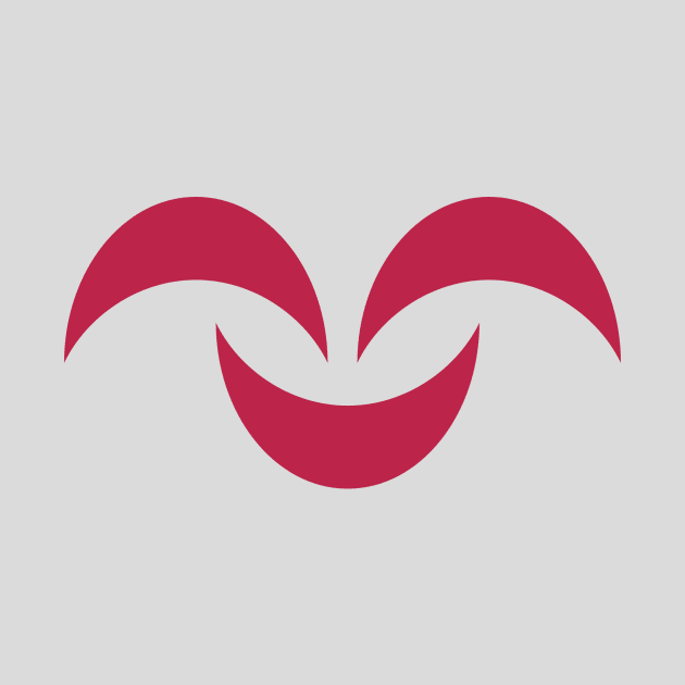 Viva Magenta Crescent Smile by MerryMakewell