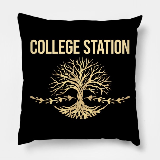 Nature Tree Of Life College Station Pillow by flaskoverhand