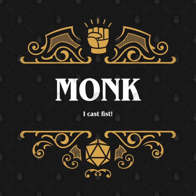 Monk Class Tabletop RPG Gaming by pixeptional