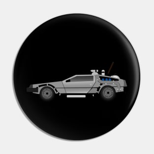 Delorean Pin